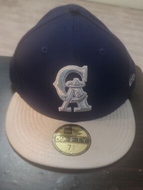 New Era Navy and Beige Angels Fitted Cap